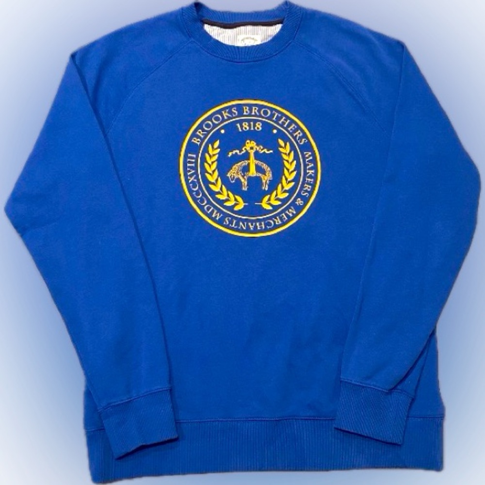 BROOKS BROTHERS University Blue Sweatshirt